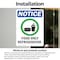 Signmission Food Only Refrigerator Sign With Symbol, 7 in W x Rectangle, Vinyl Decal OS-2PACK-NS-D-710-V-12825 - alternate 4